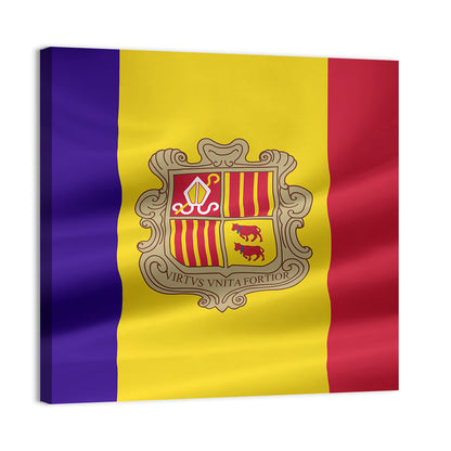 Flag Of Andorra Wall Art