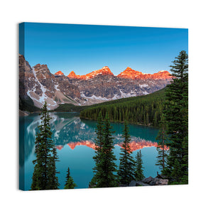 Sunrise At Moraine Lake Wall Art