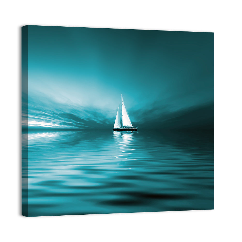 Sailboat at Dusk Wall Art