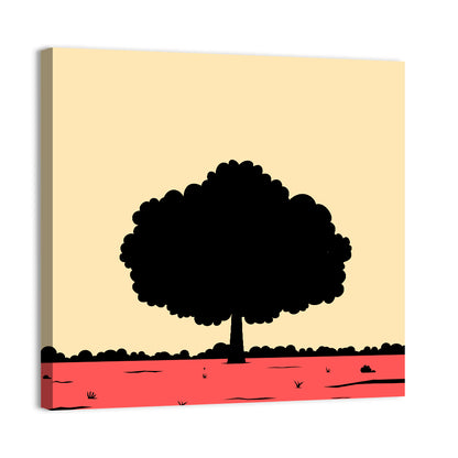 Big Tree Silhouette Wall Art