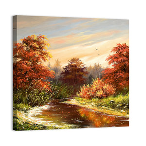 The Autumn River Wall Art