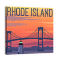 Jamestown Bridge and Lighthouse Wall Art
