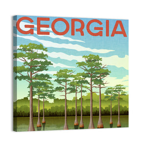 Georgia Travel Poster Wall Art