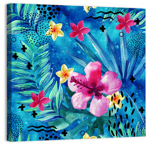 Tropical Summer Abstract Wall Art