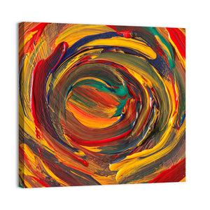 Colorful Spiral Abstract Wall Art