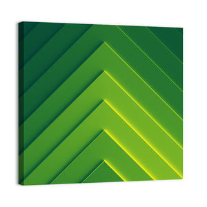 Green Geometric Abstract Wall Art