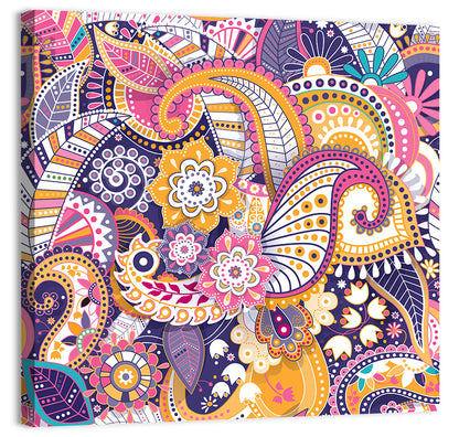 Indian Ornament Abstract Wall Art