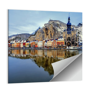 Collegiate Church & River Meuse Belgium Wall Art