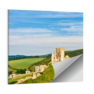 The Ruins Of Corfe Castle Wall Art