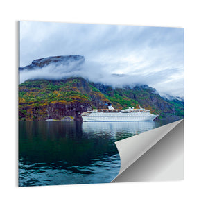 Cruise Liners On Hardanger Fjorden Wall Art