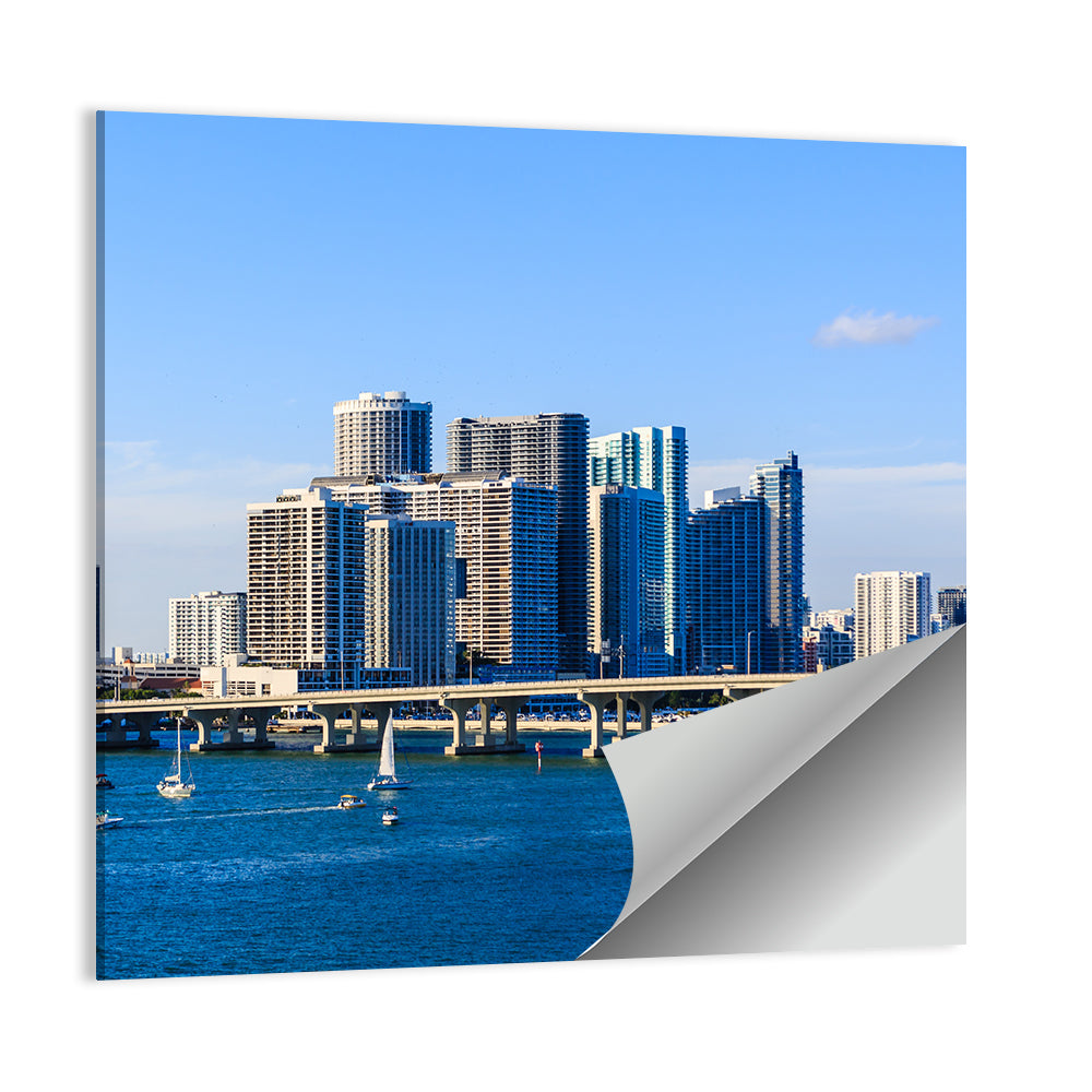 Miami Skyline Wall Art