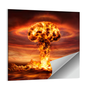 Nuclear Bomb Explosion Concept Wall Art