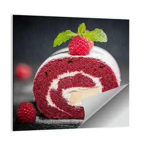 Sponge Swiss Roll Cake Wall Art