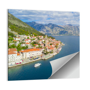 Scenic Coastal City Montenegro Wall Art