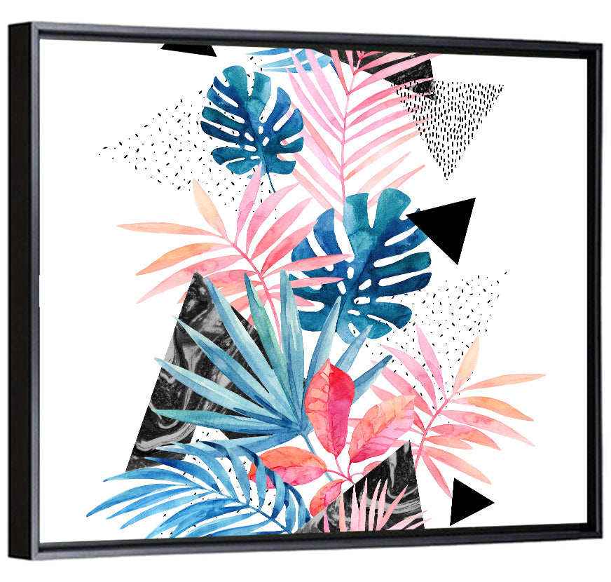 Watercolor Tropical Leaves Wall Art