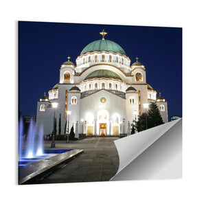 Saint Sava Cathedral In Belgrade Wall Art