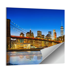 Lower Manhattan & Brooklyn Bridge Wall Art