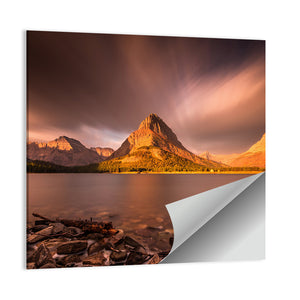 Mount Grinnell At Sunrise Wall Art