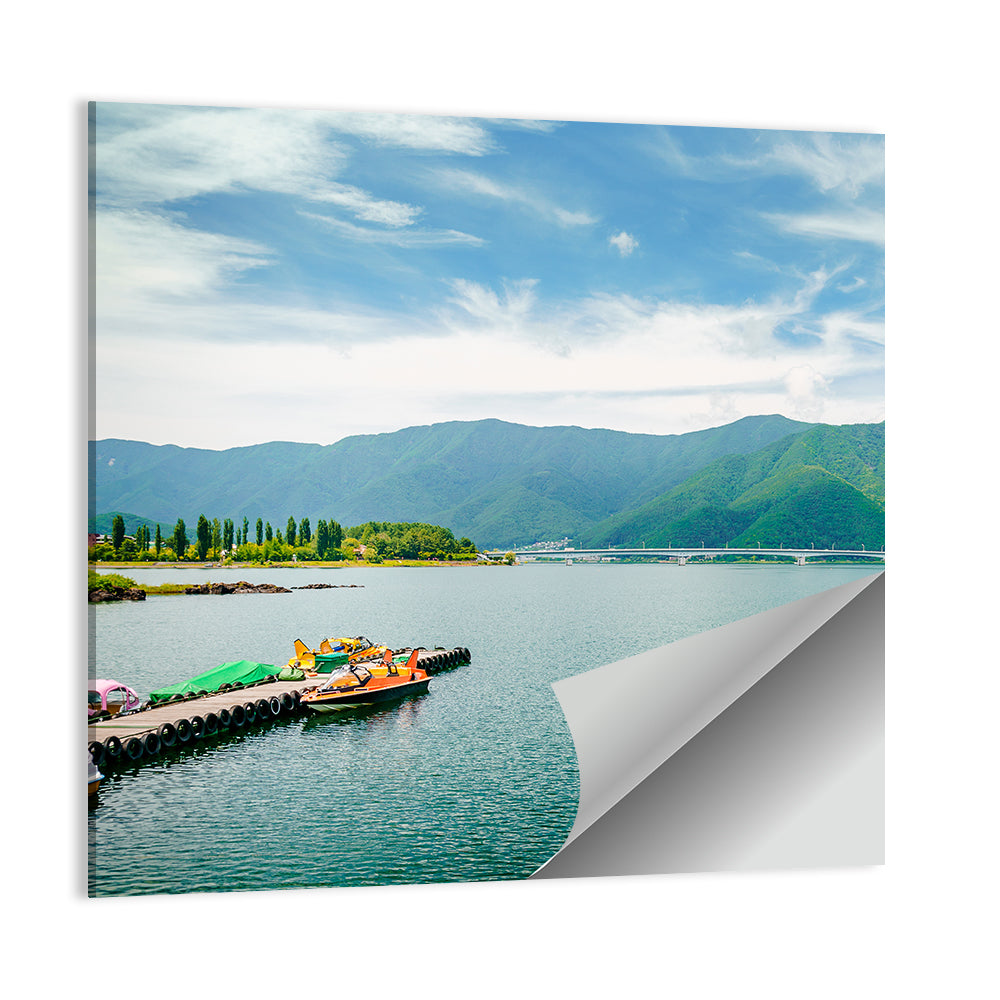 Lake Kawaguchi Mountain View Wall Art
