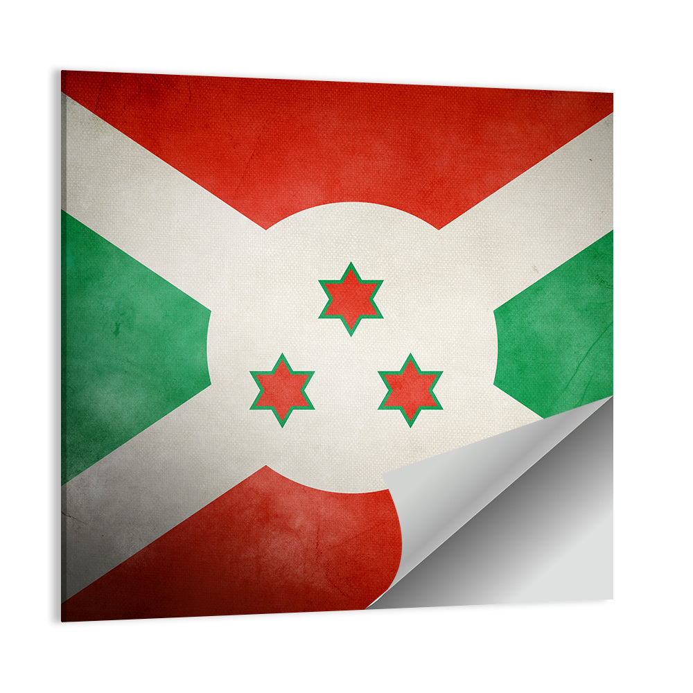 Flag Of Burundi Faso Wall Art