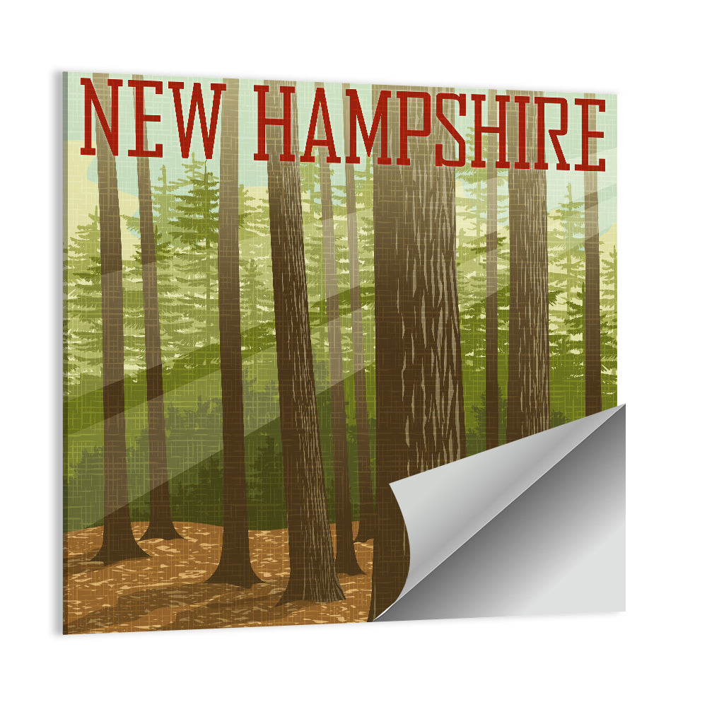 New Hampshire Forest Graphic Wall Art