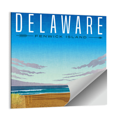 Delaware Travel Poster Wall Art