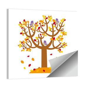 Autumn Tree Illustration Wall Art