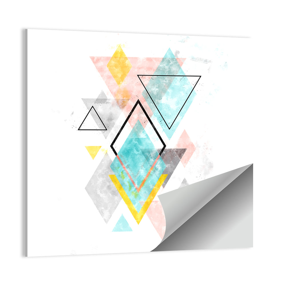 Scandinavian Diamond Geometry Wall Art