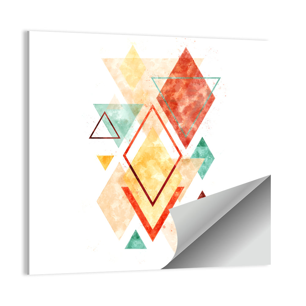 Scandinavian Geometric Diamond Wall Art