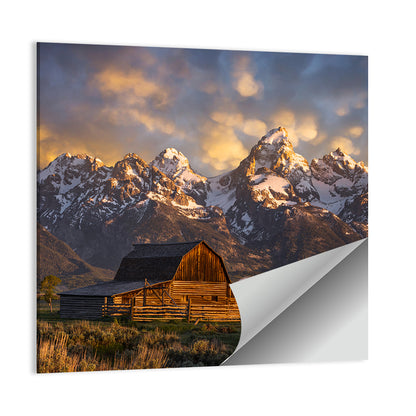 John Moulton Barn In Wyoming Wall Art