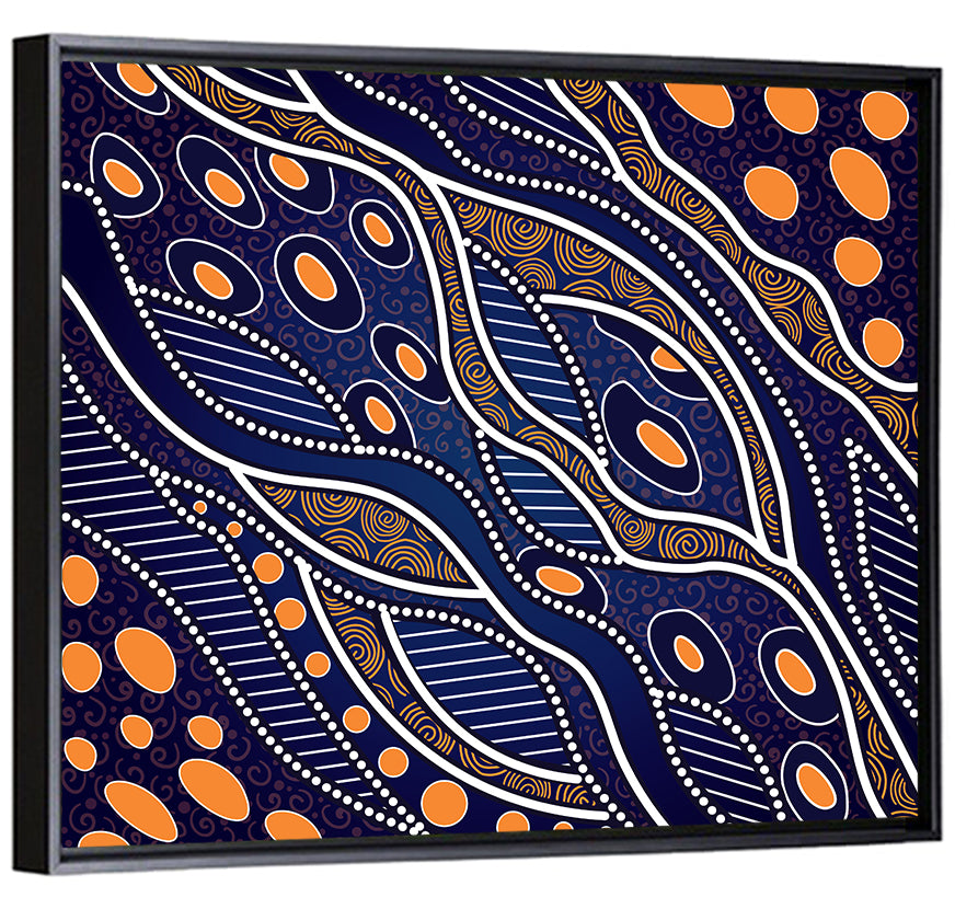 Rhythmic Dot Vector Composition Wall Art