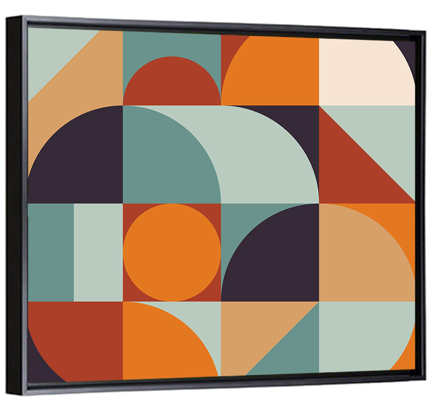 Asymmetrical Geometric Grid Wall Art
