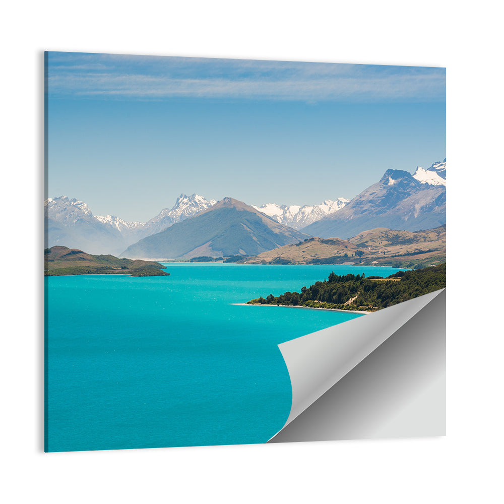 Wakatiup Lake Turquoise Waters New Zealand Wall Art