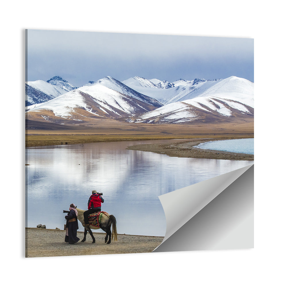 Namco Lake with Horse Riders Wall Art