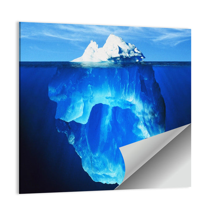 Split-level Melting Iceberg Wall Art as a poster print