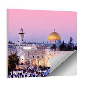 Dome Of The Rock & Western Wall Jerusalem Wall Art