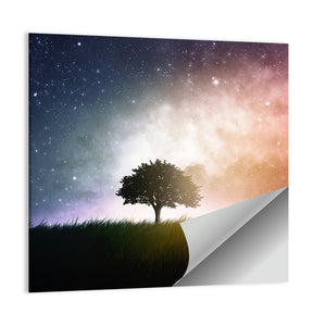 Tree Under Starry Sky Wall Art