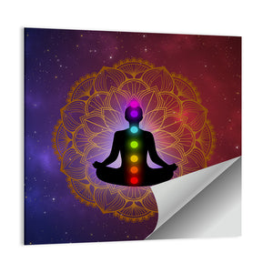 Meditation Man Abstract Wall Art