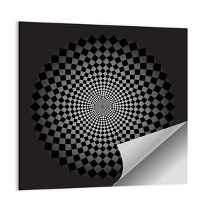 Optical Illusion Illustration Wall Art