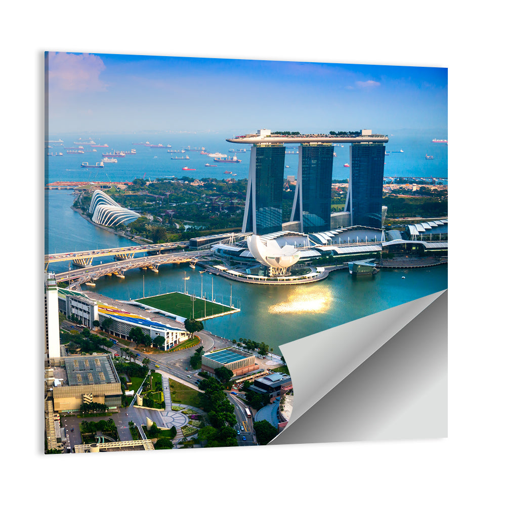 Marina Bay Sunset Skyline Wall Art