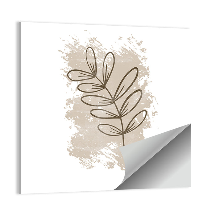Centered Leaf Study Wall Art as a poster print