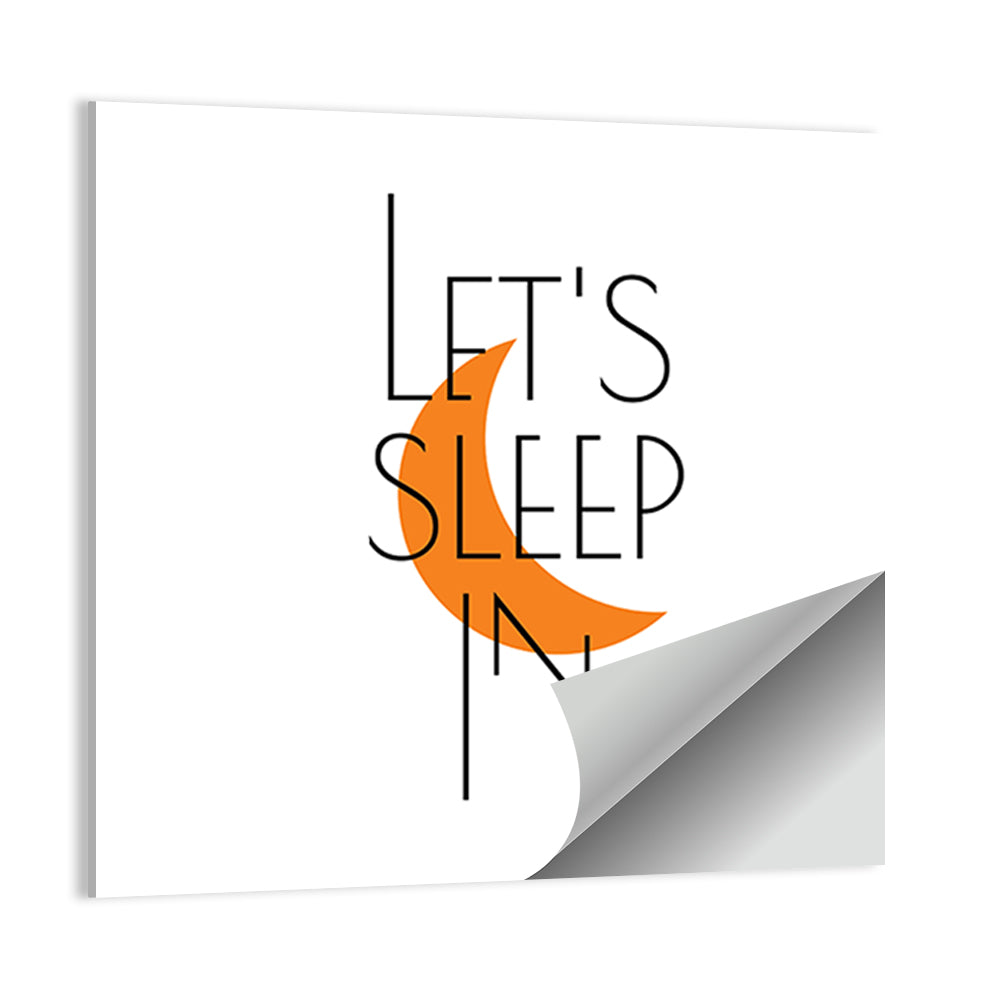 Let’s Step in Crescent Moon Quote Wall Art