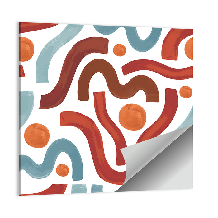 Minimal Watercolor Waves Wall Art as a poster print