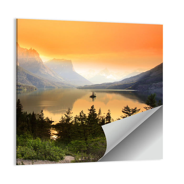 Saint Mary Lake, Wild Goose Island Wall Art as a poster print