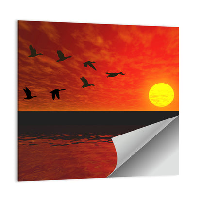 Flying Ducks Wall Art