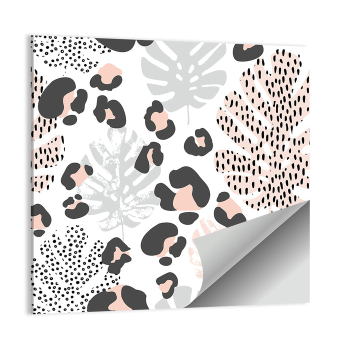 Tropical Leaves Pattern Wall Art as a poster print