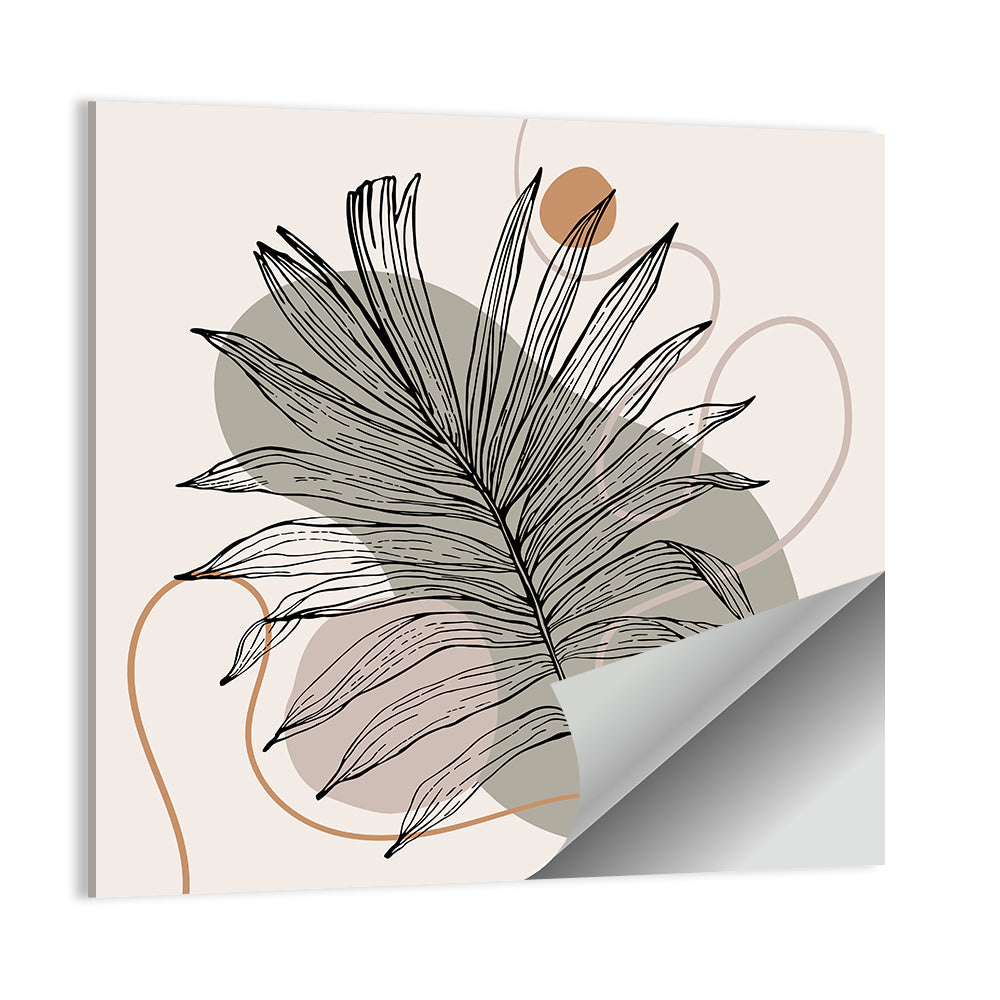 Tropical Palm Leaf Silhouette Wall Art