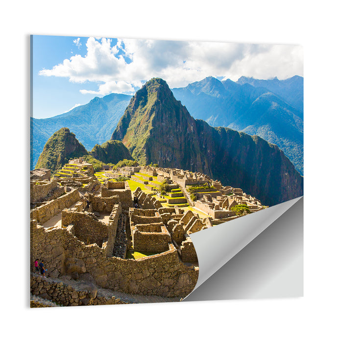 Terraced Ruins of Machu Picchu Wall Art as a poster print