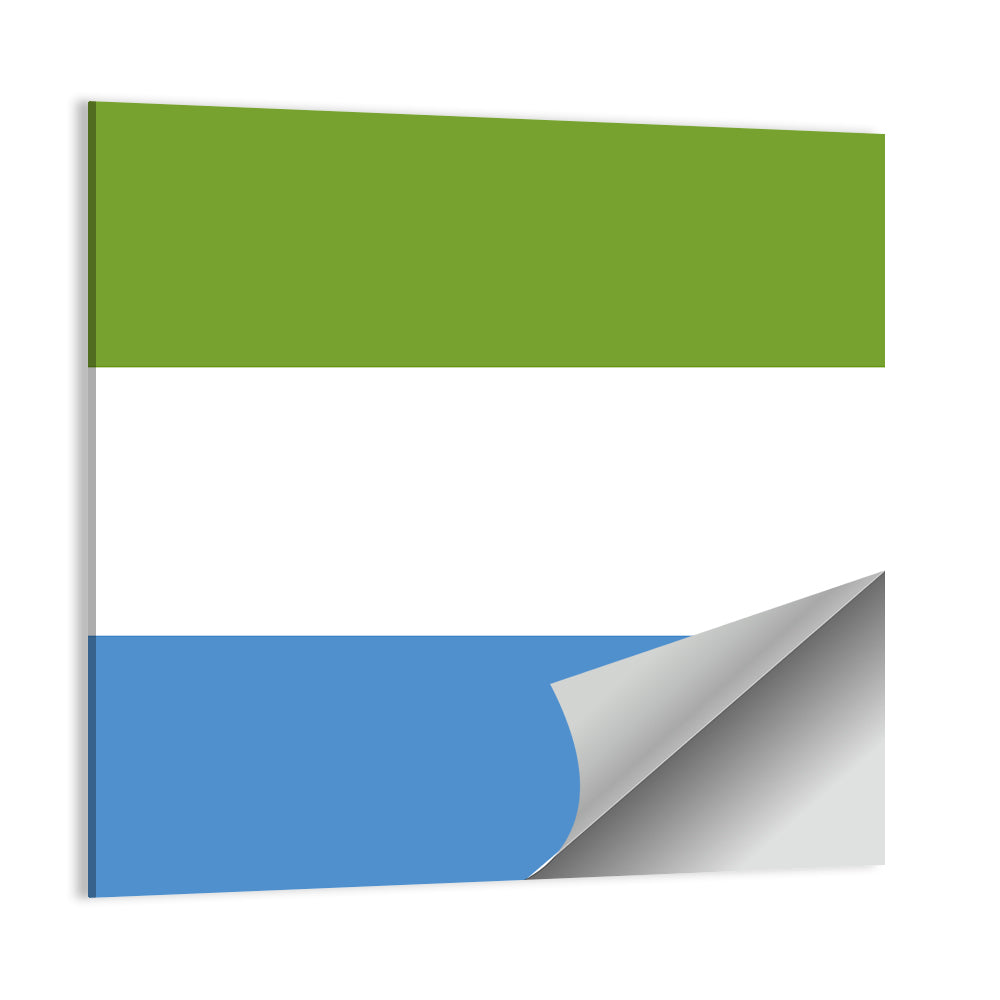 Sierra Leone Tricolor Flag Wall Art