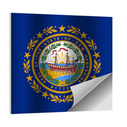 Flag Of New Hampshire State Wall Art